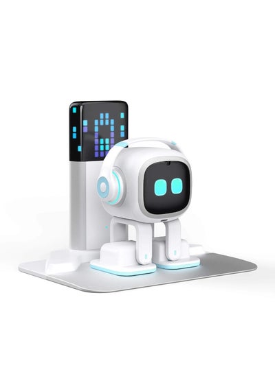 LIVING.AI LivingAI EMO Go Home AI Desktop Pet Robot with EMO Smart Lighting Automatic Charging Version (White)